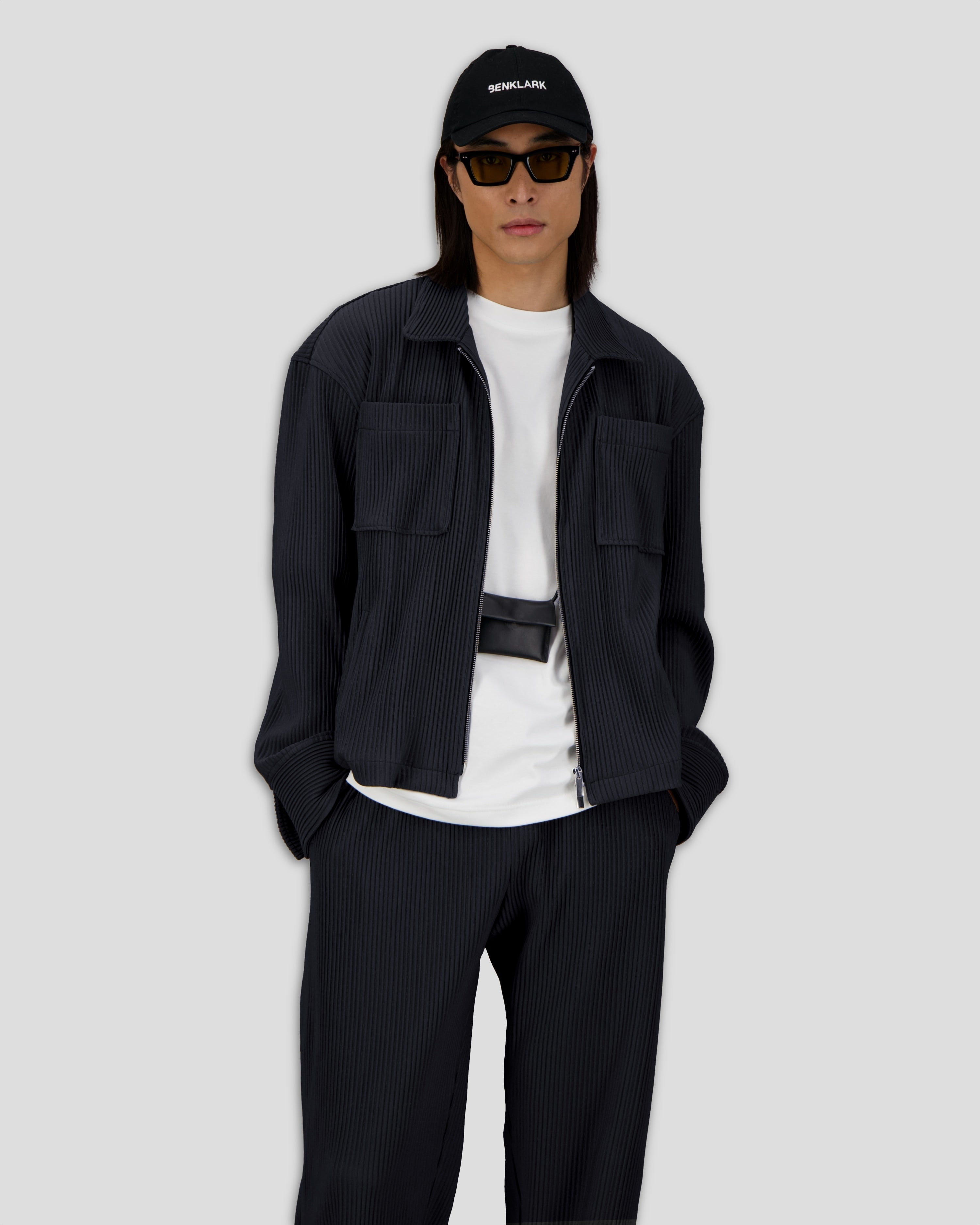 Off Court Jacket Pleated Navy