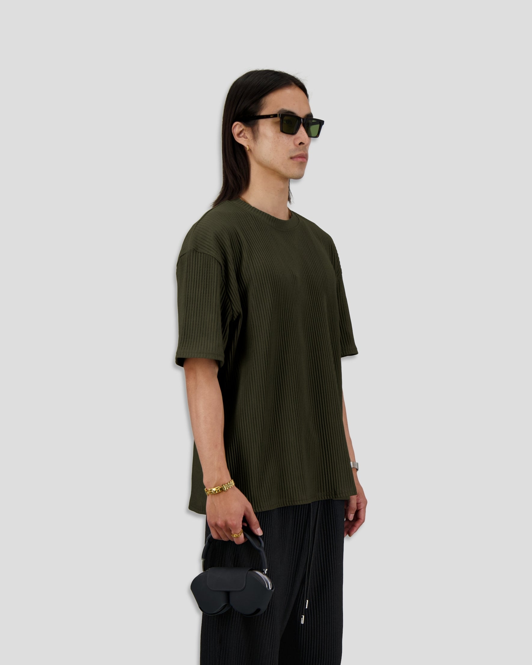 Off Court T-Shirt Pleated Olive